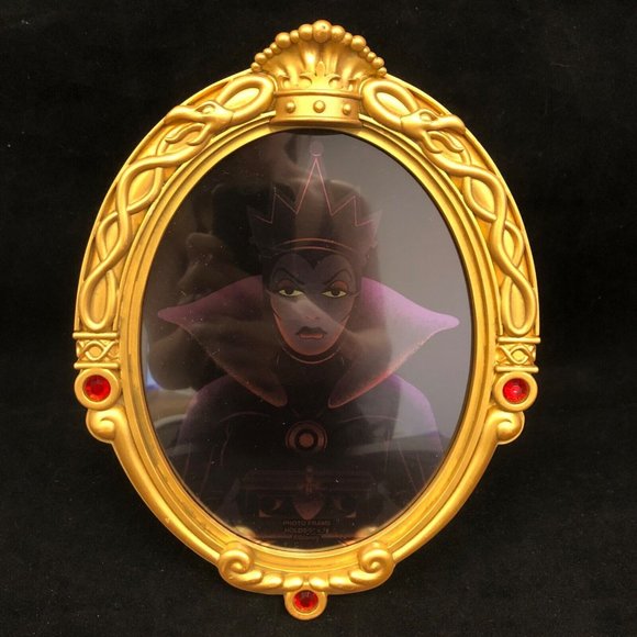2020 Disney Parks Snow White Evil Queen Magic Mirror Photo Frame 5" X 7" - NEW - Picture 5 of 6